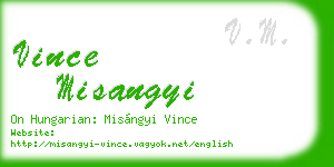 vince misangyi business card
