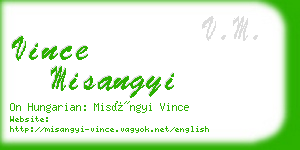 vince misangyi business card